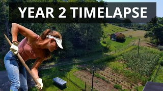 2nd Year Homesteading in the Mountains  TIMELAPSE  Ep 177 [upl. by Anitsim615]