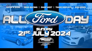 All Ford Day 2024 Willowbank Race Way [upl. by Ocsicnarf]