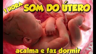 1 Hora SOM DO UTERO  Acalma bebês [upl. by Sigismond]