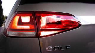 Volkswagen Golf VII 14 TSI 122 BHP nonled rear lights  Tail lights presentation [upl. by Akirdnuhs]