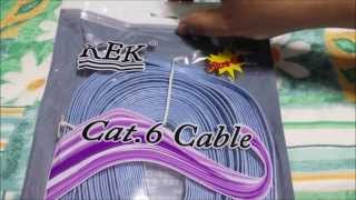 Unboxing Cat 6 Ultra Thin UTP Ethernet Cable [upl. by Sallee265]