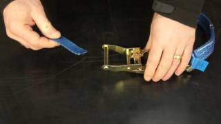 How To Use a Ratchet Strap [upl. by Nalhsa]