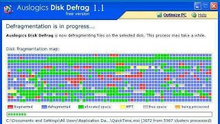 AusLogic Disk Defrag  Deframmentare disco velocemente [upl. by Herbst790]