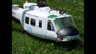 United Nations Bell UH1D von MasterArtHelis kurzer Testflug [upl. by Careaga]