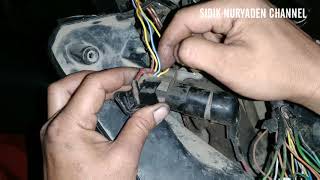 Cara Cek Jalur Kabel Lampu DepanSenLaksonSweet Rem Honda Beat Karbu [upl. by Leinto465]