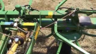 Krone KW 552 T Tedder Overview Drawbar four basket [upl. by Eynahpets225]