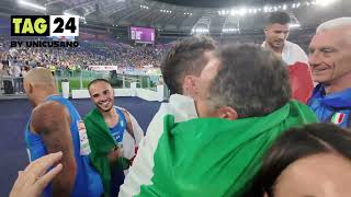 Europei Atletica 2024 la 4x100 guidata da Jacobs è d’oro l’abbraccio con Mattarella in tribuna [upl. by Enywtna588]