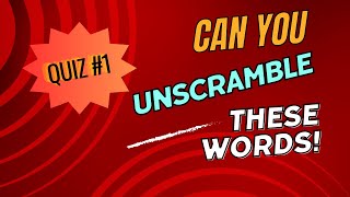 Unscramble these words Brain Teaser [upl. by Bred]