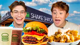 British College Students try Shake Shack for the first time [upl. by Letsirhc]