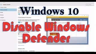 How to Disable Windows Defender in Windows 10  বন্ধ করুন উইন্ডোজ ডিফেনডার উইন্ডোজ ১০ এ [upl. by Oliviero]