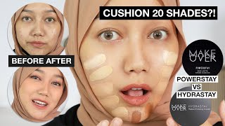 UJI 10 JAM 20 SHADES MAKEOVER CUSHION  HYDRASTAY VS POWERSTAY [upl. by Verneuil]