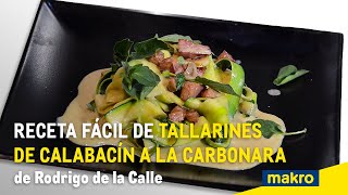 Receta fácil de tallarines de calabacín a la carbonara de Rodrigo de la Calle [upl. by Acinoed]