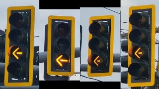 3section amp 4section Flashing Yellow Arrow Signal Operations 4 [upl. by Bertila]