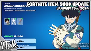 WOAH MY HERO ACADEMIA IS BACK Fortnite Item Shop January 19th 2024 Fortnite Chapter 5 [upl. by Nalniuq]