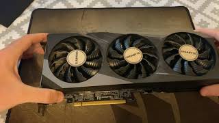 Nvidia Gigabyte RTX3070 Gaming OC Thermal Pads Replace ETH Mining [upl. by Safier]