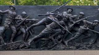 A Soldiers Journey  a sculpture at the WW I memorial [upl. by Brocky352]