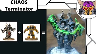 Turning a Chaos Cataphractii Terminator into a Sorcerer  Kitbash amp Painting  Black Legion [upl. by Krystal398]