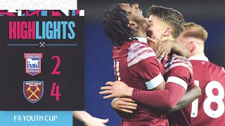 Ipswich Town 24 West Ham  Late Surge Seals SemiFinal Spot  FA Youth Cup Highlights [upl. by Etiuqram543]