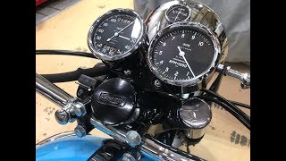 60s Triumph Bonnevill T120 Chronometric tachometer start counting [upl. by Aldon]