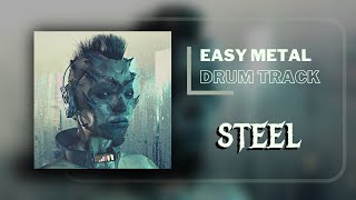 Easy Metal Drum Track With Double Bass at 90 BPM [upl. by Cinomod432]