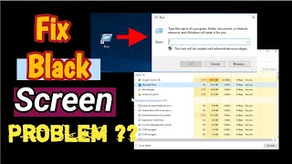 How to Fix a Black Screen Problem in Windows  Resolve the Issue [upl. by Aisyram]