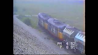 RAILFREIGHT CLASS 31s3122931327 HULL Reversing at Tilcon works7 6 91 Neil Hayton railway memories [upl. by Nevart]