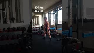 220 kg deadlift [upl. by Ellenar677]