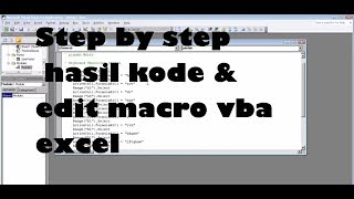 Belajar Macro Excel 3 Debuging [upl. by Adrahc]