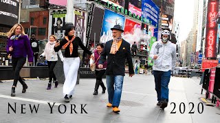 Jerusalema Dance Challenge New York Times Square Master KG Feat Nomcebo [upl. by Lenneuq462]