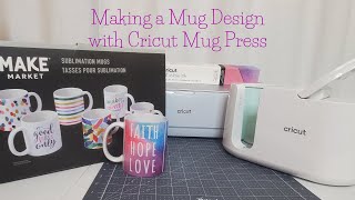 Making a Design with Cricut Mug Press cricut cricutmade cricutdesignspace shortsfeed shorts [upl. by Hollander]