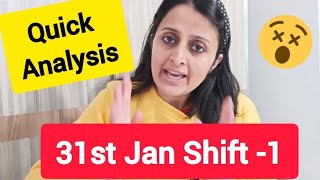 31st Jan SHIFT1 JEE MAIN 2024 Quick Analysis Pattern change [upl. by Ianteen126]