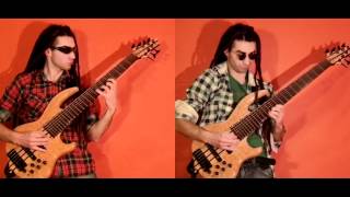 Bach  Prelude in C minor BWV 847  two bass guitars [upl. by Shane]