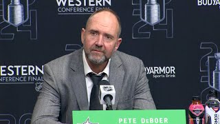 Write whatever the f you want  Dallas coach Pete DeBoer responds to question after Game 5 [upl. by Naghem853]