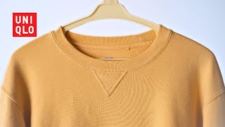 Uniqlo Crew Neck Sweatshirt Review [upl. by Hayotal]