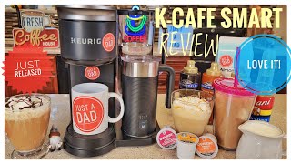 Review Keurig KCafe Smart Single Serve Coffee Maker Latte Cappuccino KCup Machine I LOVE IT [upl. by Uranie]