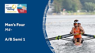 2023 World Rowing Championships  Mens Four  Semifinal AB 1 [upl. by Asseral983]