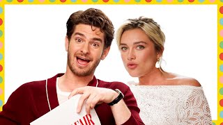 Andrew Garfield amp Florence Pugh Test How Well They Know Each Other  Vanity Fair [upl. by Hsekin]