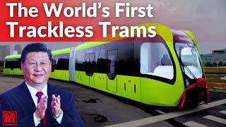 Another Hype Chinas First Trackless Rail Bus [upl. by Cissiee953]