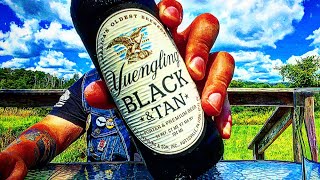 399 Black and Tan Porter and Premium Lager Yuengling Brewery craft beer review [upl. by Anirazc]