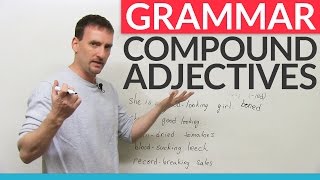 Learn English Punctuation How to use hyphens with compound adjectives [upl. by Cy]