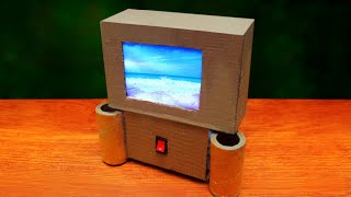 How to make TV at home using Carboard LED  Cardboard TV making  TV making [upl. by Manthei]