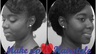 5♣ StValentin  maquillage et coiffure du jour  Valentines day  make up and hairstyle♣ [upl. by Stesha]