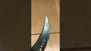 Custom karambit Style Knife custom blade handmade knife bladesmith edc edcfixedblade [upl. by Atneuqal]