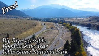 Free RV Boondocking Near Yellowstone National Park [upl. by Nilkoorb400]