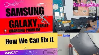 Samsung Tab A 97 SM T550 Charging Port Replacement  Samsung tablet T555 no power not charging etc [upl. by Samson]