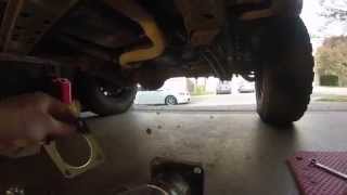 JEEP XJ exhaust install DynomaxMagnaflow [upl. by Fujio]