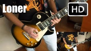 Black Sabbath Loner guitar cover with solos  Lyrics HD [upl. by Edmead583]