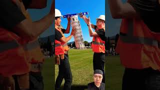 Menara miring hampir roboh funny comedy disney vfx construction coke facts [upl. by Petes]