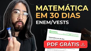 Cronograma de Matemática em 30 dias  Dicas ENEM e FUVEST PDF Grátis [upl. by Annaid]