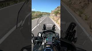 Kawasaki Versys 1000 on curvy twisties of CV219 road Valencia Spain [upl. by Nivlem683]